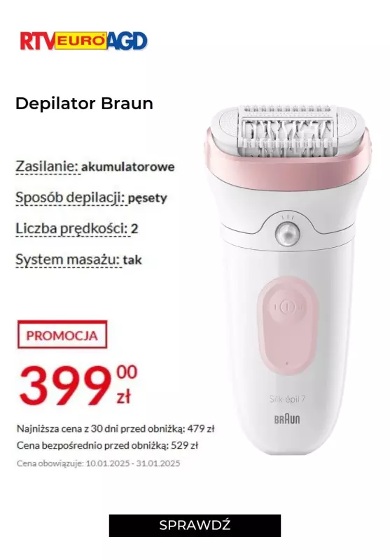 RTV EURO AGD - gazetka promocyjna Depilatory w supercenach! od czwartku 16.01  - strona 2