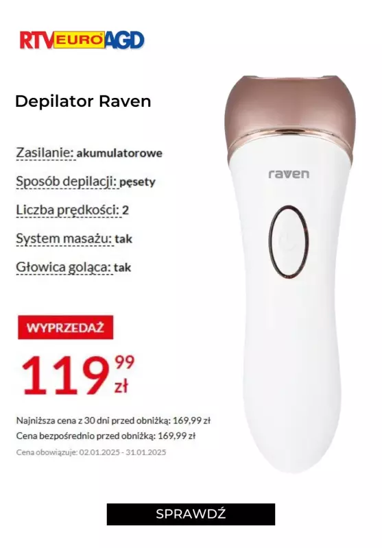 RTV EURO AGD - gazetka promocyjna Depilatory w supercenach! od czwartku 16.01  - strona 3