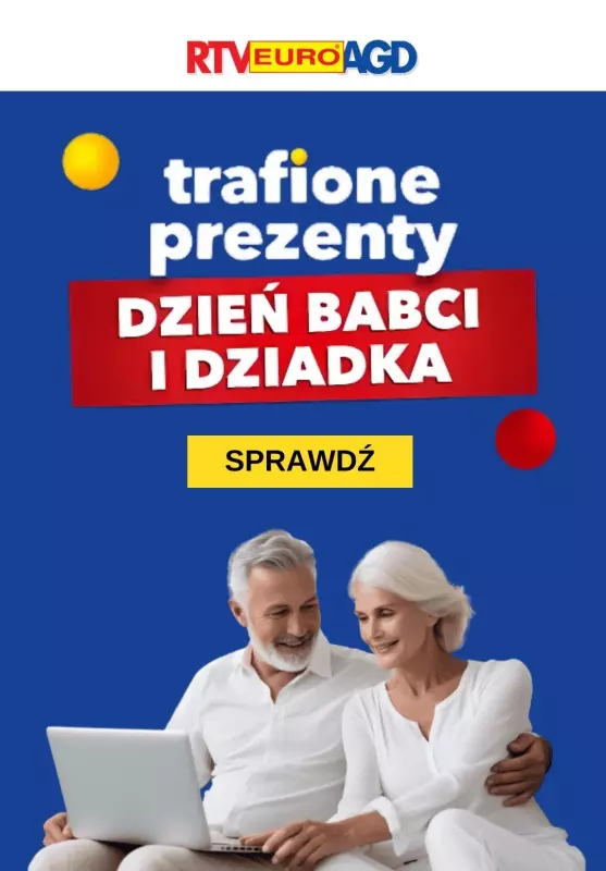 RTV EURO AGD - gazetka promocyjna Prezenty na Dzień Babci i Dziadka od piątku 17.01 do poniedziałku 20.01