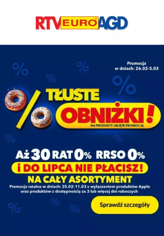 RTV EURO AGD - gazetka promocyjna Tłuste obniżki! od środy 26.02 do środy 05.03