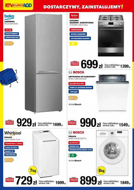RTV EURO AGD - gazetka promocyjna Wielkie Otwarcie – Kęty (PH Kęty) -  30.05.2025 (piątek) – godz. 8:00 od piątku 30.05 do poniedziałku 02.06 - strona 4