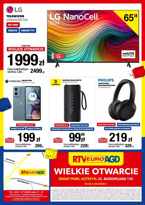 RTV EURO AGD - gazetka promocyjna Wielkie Otwarcie – Kętrzyn (SMART PARK) - 30.05.2025 – godz. 8:00 od piątku 30.05 do poniedziałku 02.06 - strona 8