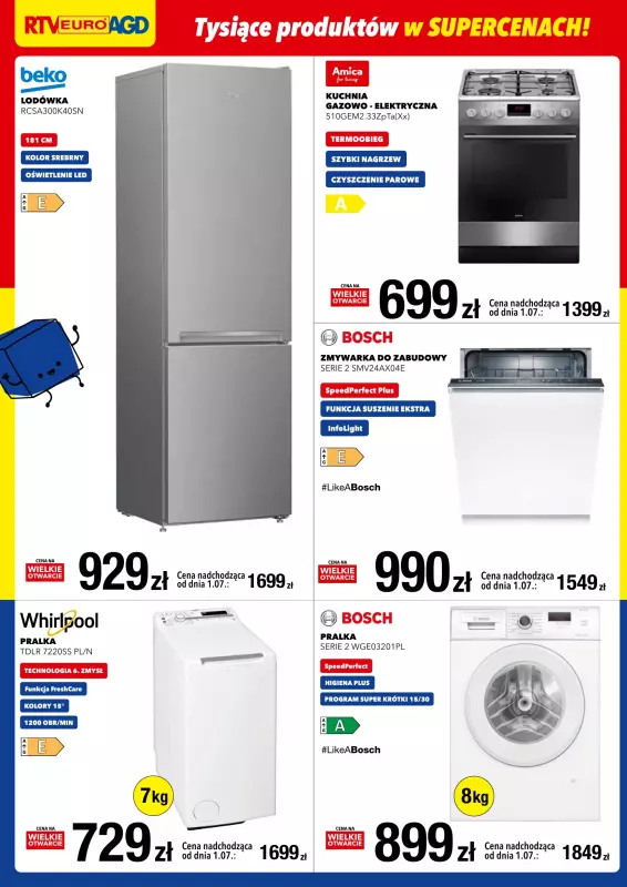 RTV EURO AGD - gazetka promocyjna WIELKIE OTWARCIE! PH ŁOMŻA od soboty 28.06 do poniedziałku 30.06 - strona 4