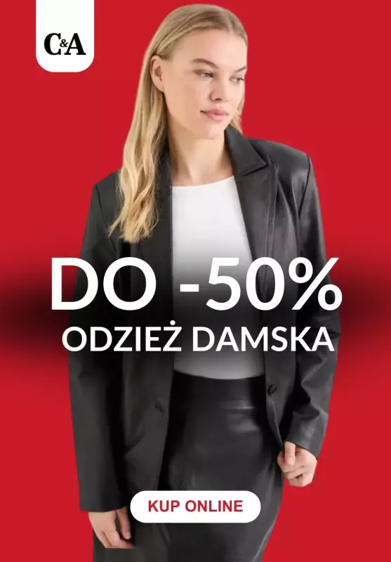 #WINTER SALE - gazetka promocyjna C&A | Do -50% na odzież damską od wtorku 31.12 