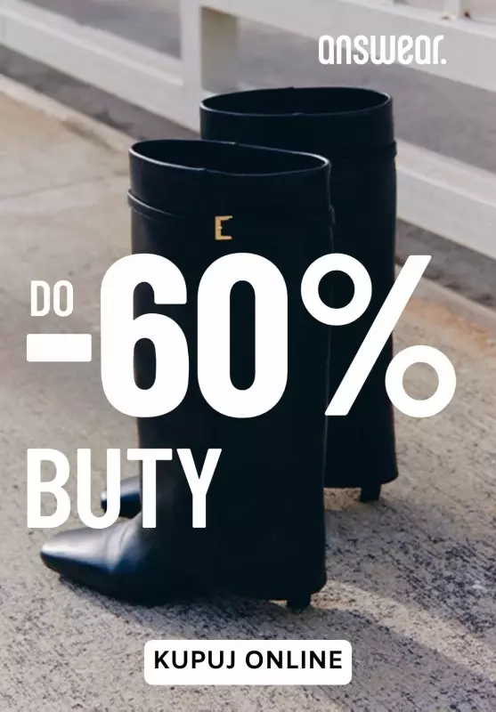 #WINTER SALE - gazetka promocyjna Answear | Do -60% na buty od środy 08.01 