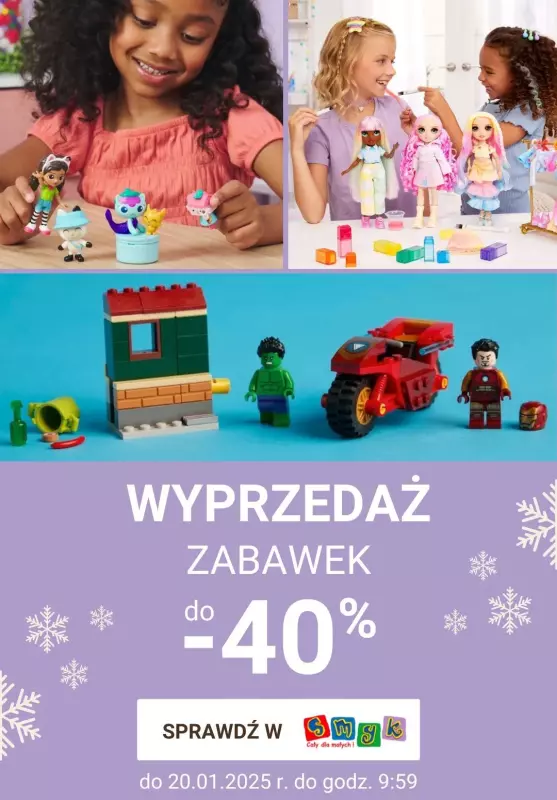 #WINTER SALE - gazetka promocyjna Smyk | Wyprzedaż zabawek od środy 08.01 