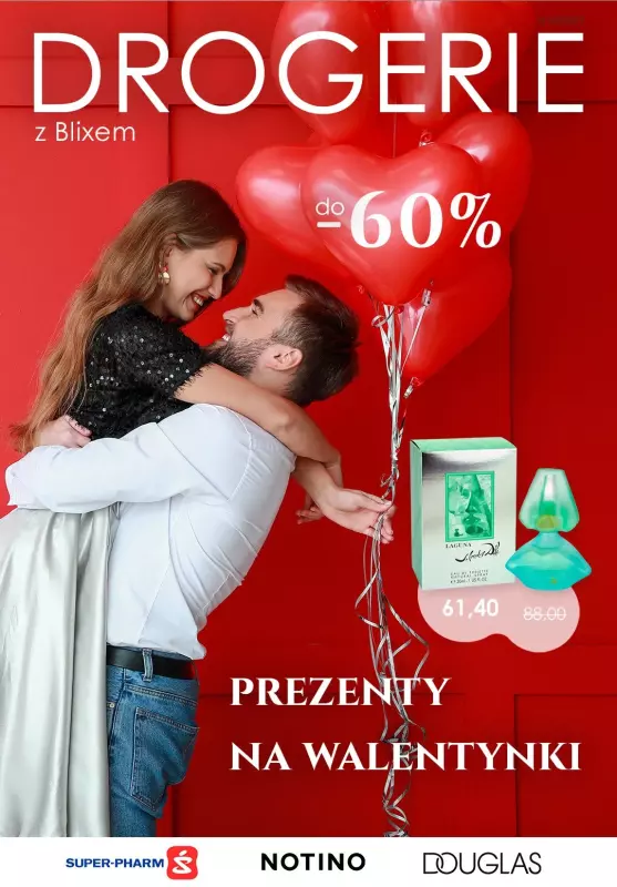 Drogerie z Blixem - gazetka promocyjna Do -65% prezenty na walentynki od piątku 03.02 do czwartku 09.02