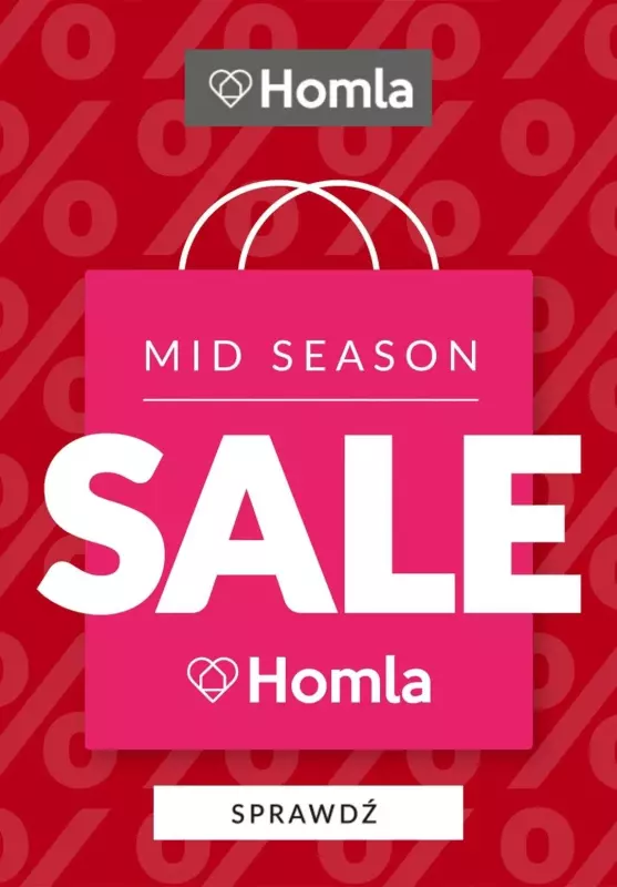 Homla - gazetka promocyjna Mid Season SALE - już wystartowała! od poniedziałku 25.03 