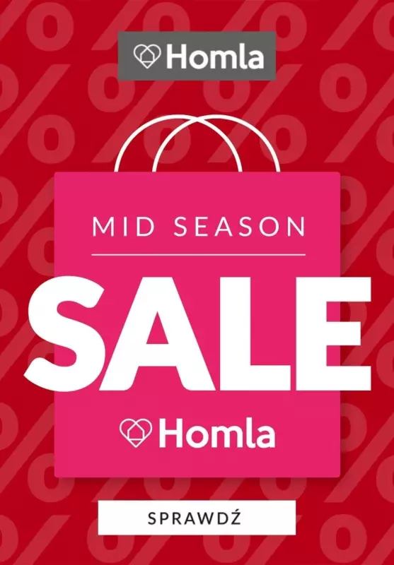 Homla - gazetka promocyjna Do -50% Mid Season Sale od wtorku 30.04 