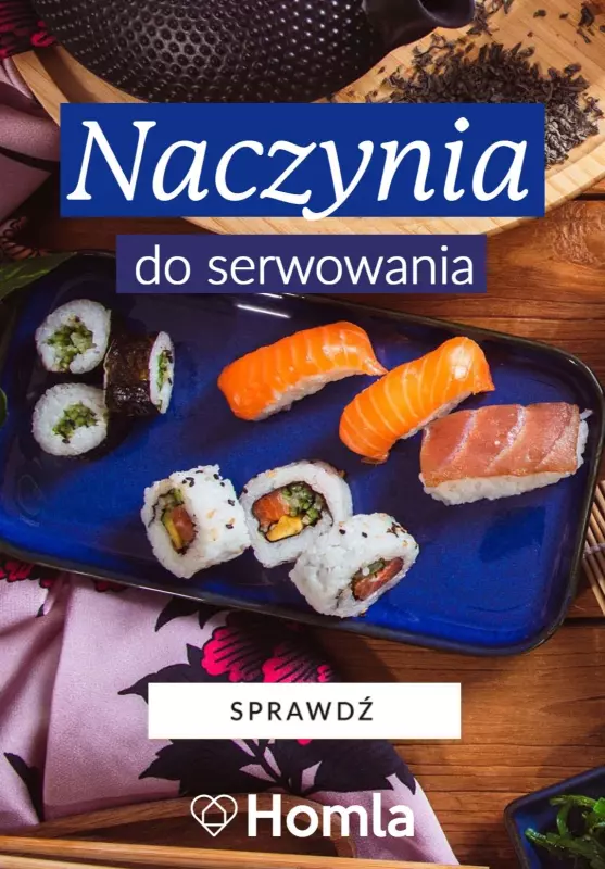 Homla - gazetka promocyjna Naczynia do serwowania - od 19,99 zł od środy 28.08 do poniedziałku 02.09