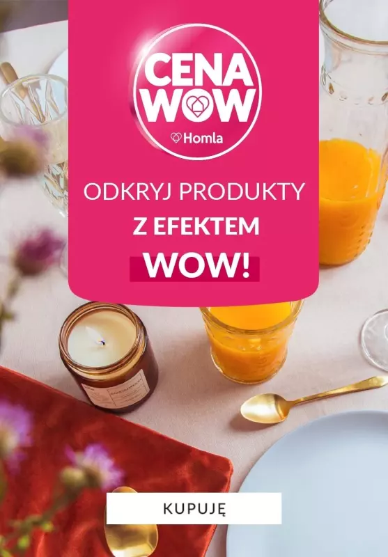 Homla - gazetka promocyjna Cena WOW! od czwartku 29.08 do środy 04.09