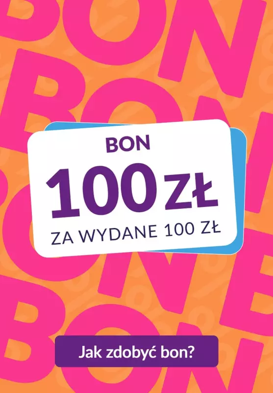 Homla - gazetka promocyjna BON 100 ZŁ za każde wydane 100 zł od piątku 06.09 do niedzieli 22.09