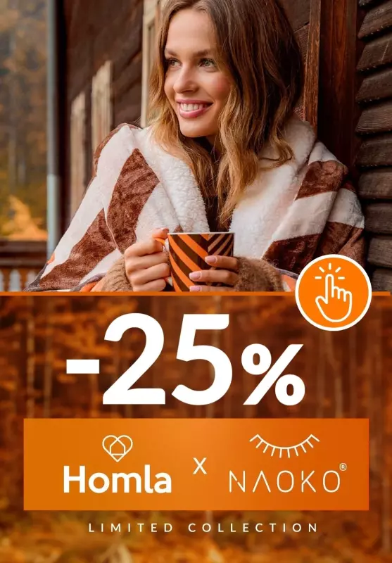 Homla - gazetka promocyjna -25% kolekcja Homla x Naoko od wtorku 01.10 