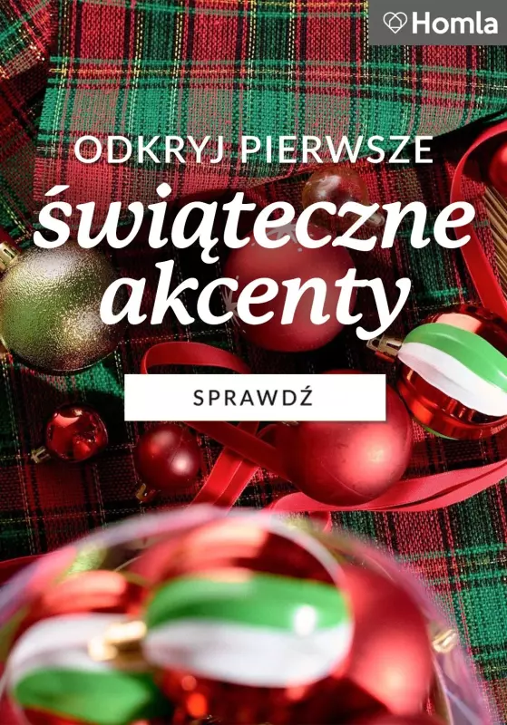 Homla - gazetka promocyjna Pierwsze świąteczne akcenty! od wtorku 08.10 do poniedziałku 14.10