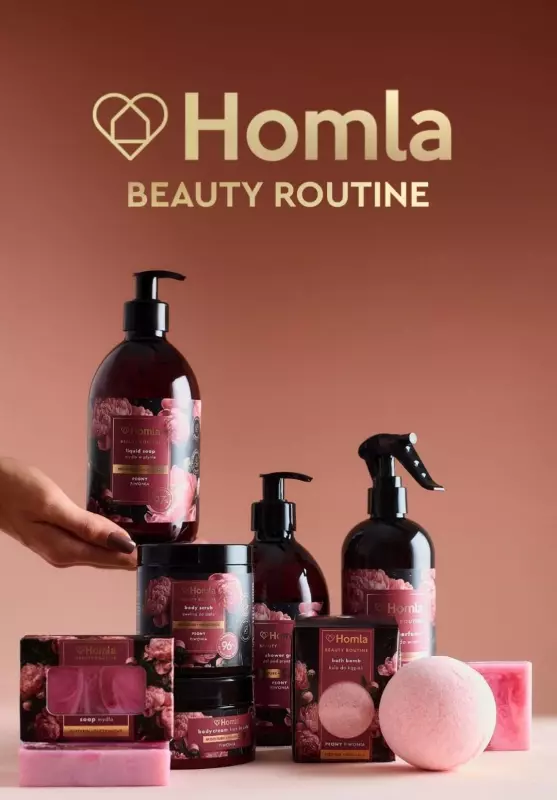 Homla - gazetka promocyjna Kosmetyki Homla Beauty Routine - nowość! od piątku 11.10 