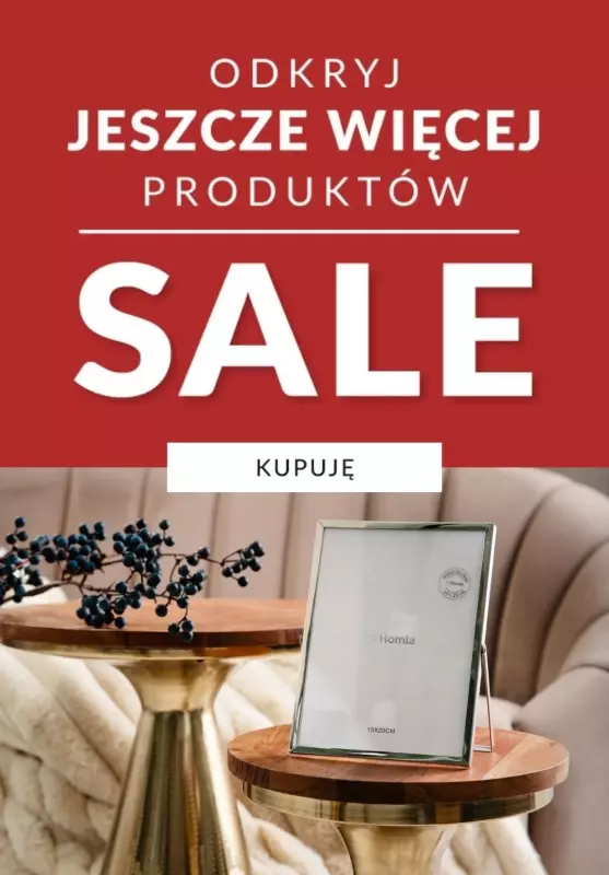 Homla - gazetka promocyjna SALE - odkryj JESZCZE WIĘCEJ produktów! od wtorku 15.10 do poniedziałku 21.10