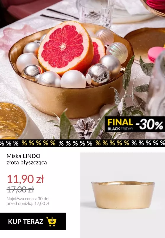 Homla - gazetka promocyjna FINAL BLACK FRIDAY! -30% na WSZYSTKO! od wtorku 19.11  - strona 15