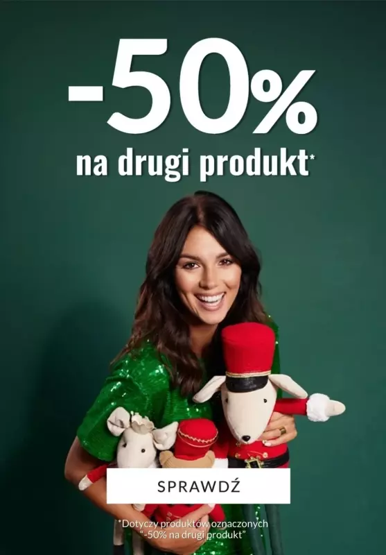 Homla - gazetka promocyjna -50% na DRUGI PRODUKT od wtorku 17.12 do poniedziałku 30.12