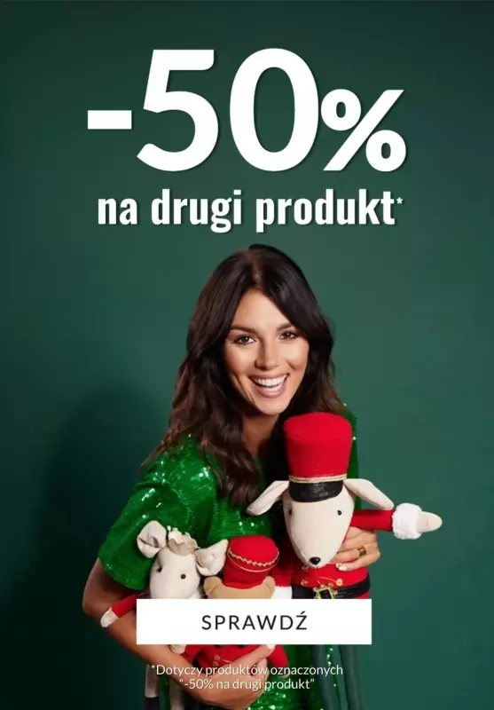 Homla - gazetka promocyjna -50% na DRUGI PRODUKT od wtorku 17.12 do poniedziałku 23.12