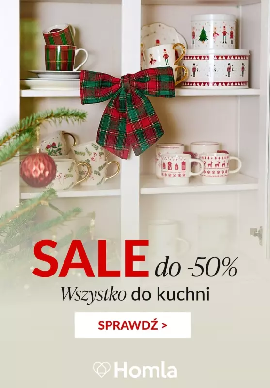 Homla - gazetka promocyjna SALE - Kuchnia od wtorku 24.12 do poniedziałku 30.12