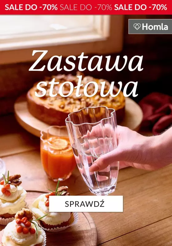 Homla - gazetka promocyjna SALE - Zastawa stołowa od środy 15.01 do wtorku 21.01