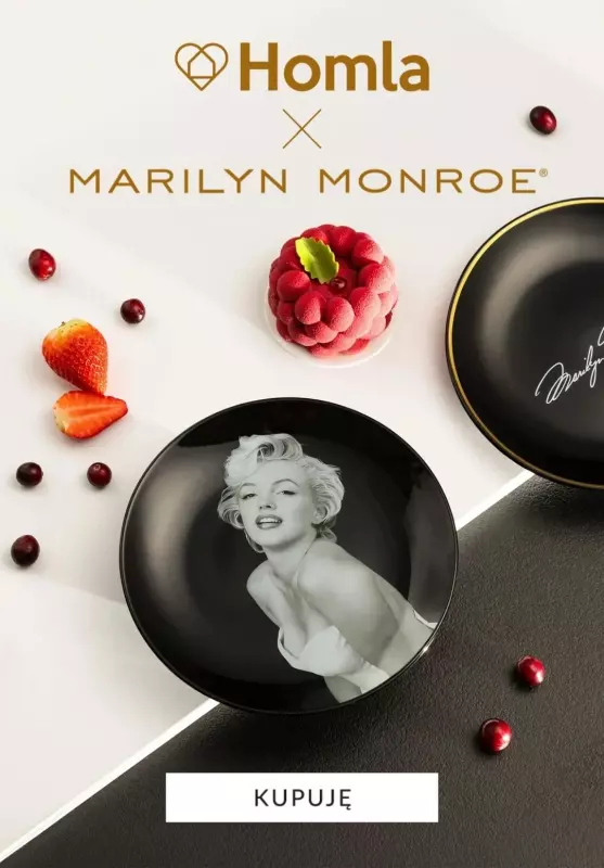 Homla - gazetka promocyjna Kolekcja HOMLA x Marilyn Monroe  do poniedziałku 27.01