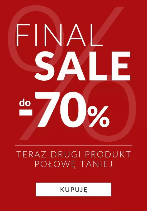 Homla - gazetka promocyjna FINAL SALE - drugi produkt o połowę TANIEJ! od wtorku 04.02 do poniedziałku 10.02