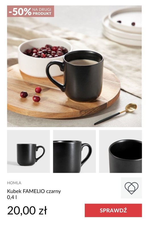 Homla - gazetka promocyjna -50% na DRUGI PRODUKT od piątku 09.05 do niedzieli 11.05 - strona 18