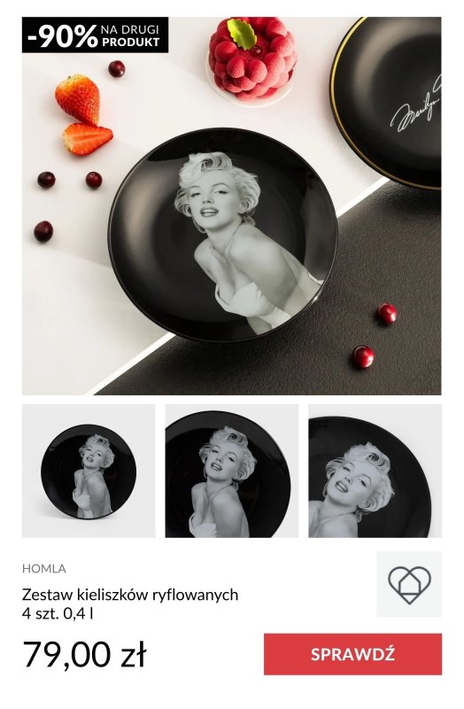 Homla - gazetka promocyjna -90% na DRUGI PRODUKT z kolekcji Marilyn Monroe od poniedziałku 12.05 do poniedziałku 02.06 - strona 3