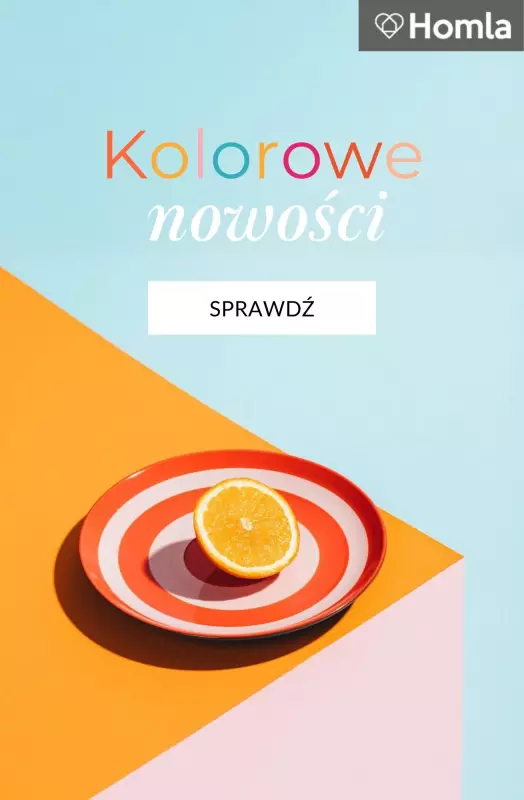Homla - gazetka promocyjna Nowości pełne kolorów - już od 15 PLN  