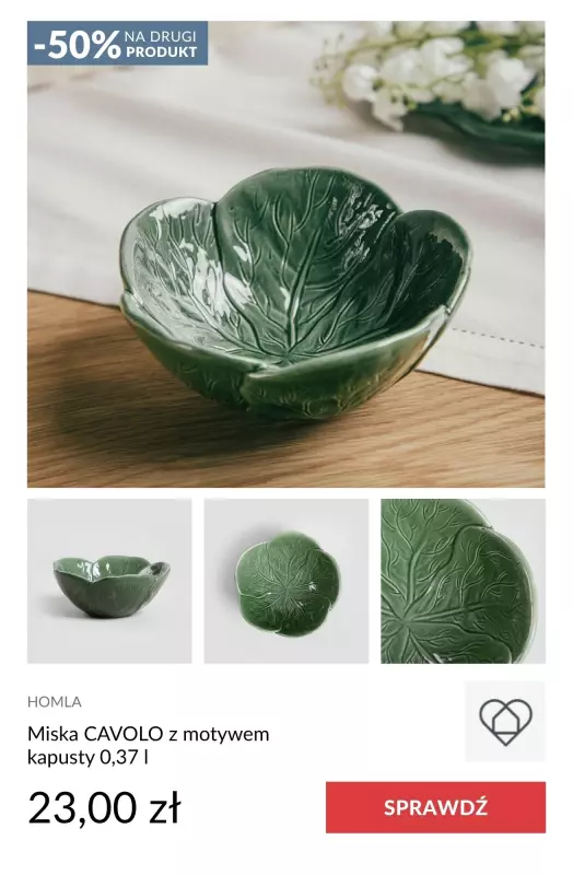 Homla - gazetka promocyjna -50% na DRUGI PRODUKT do kuchni, jadalni i ogrodu! od wtorku 27.05 do niedzieli 15.06 - strona 16