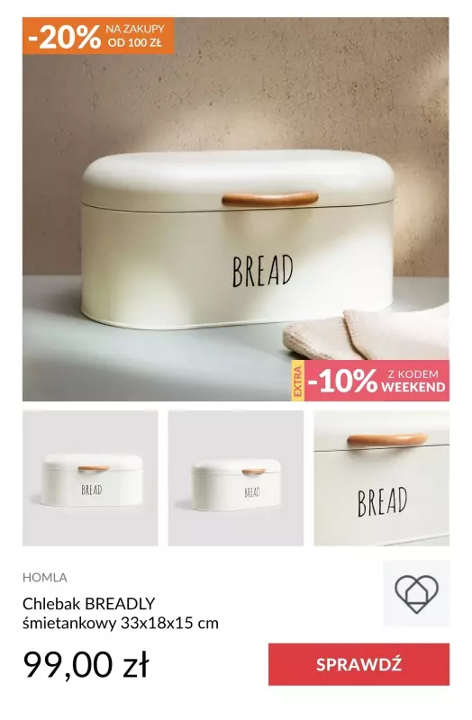 Homla - gazetka promocyjna Weekend okazji! Extra -10% — połącz z promocją -20%! od piątku 13.06 do niedzieli 15.06 - strona 4