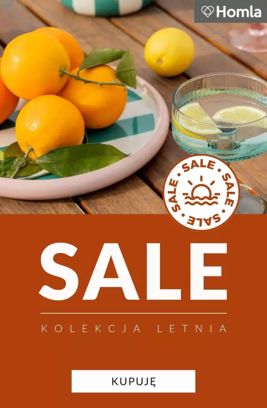 Homla - gazetka promocyjna SALE - Kolekcja letnia od środy 25.06 