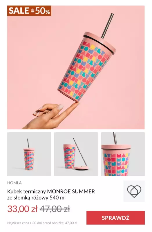 Homla - gazetka promocyjna SALE - Kolekcja letnia od środy 25.06  - strona 10