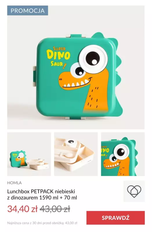 Homla - gazetka promocyjna Lunchboxy i pojemniki do -20%   - strona 3