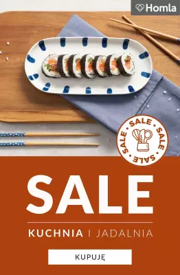 Homla - gazetka promocyjna SALE - Kuchnia & jadalnia od piątku 11.07 do czwartku 17.07