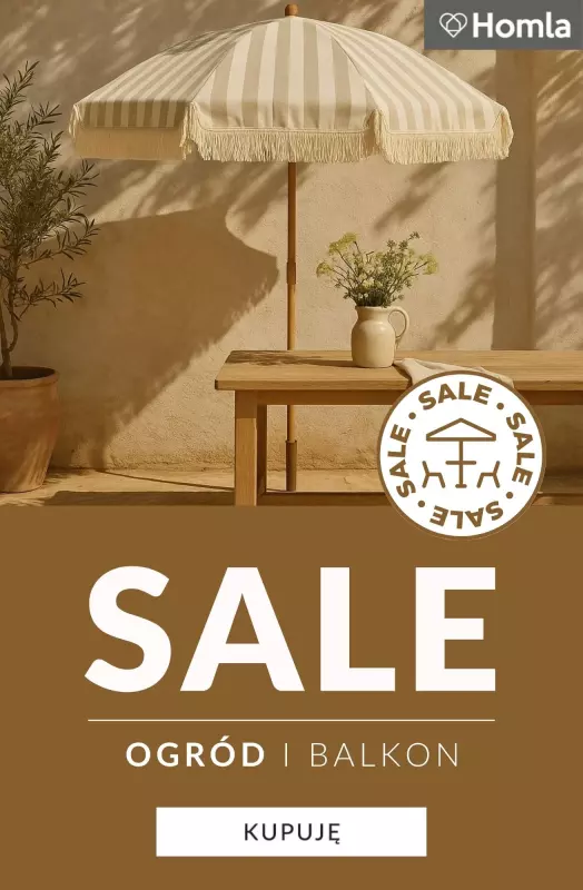 Homla - gazetka promocyjna SALE - Ogród & balkon od środy 16.07 