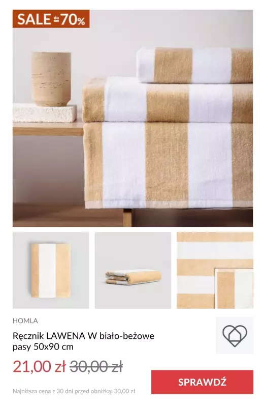 Homla - gazetka promocyjna Ręczniki w supercenach   - strona 2
