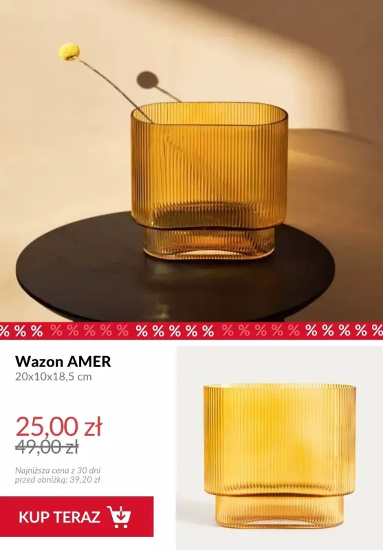 Homla - gazetka promocyjna Do -50% na jesienne dekoracje do salonu   - strona 3
