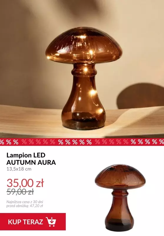 Homla - gazetka promocyjna Do -50% na jesienne dekoracje do salonu   - strona 2