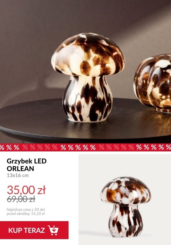 Homla - gazetka promocyjna Do -50% na jesienne dekoracje do salonu od wtorku 14.10  - strona 10
