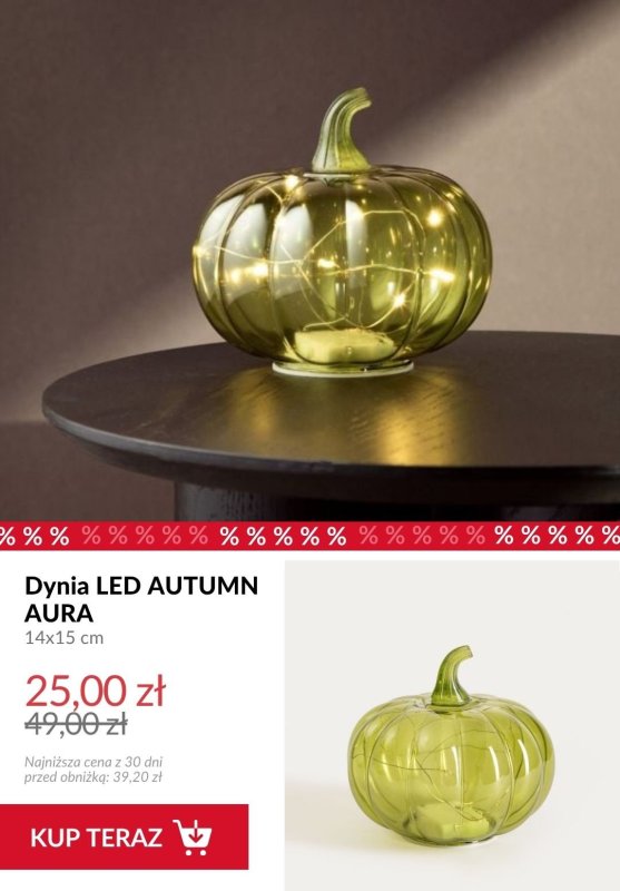 Homla - gazetka promocyjna Do -50% na jesienne dekoracje do salonu od wtorku 14.10  - strona 11
