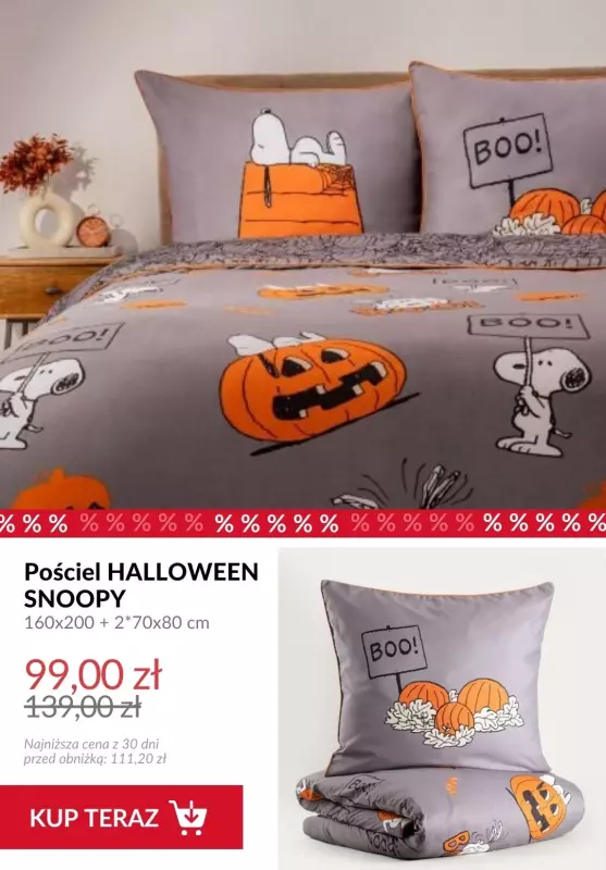 Homla - gazetka promocyjna Kolekcja Peanuts na halloween   - strona 3