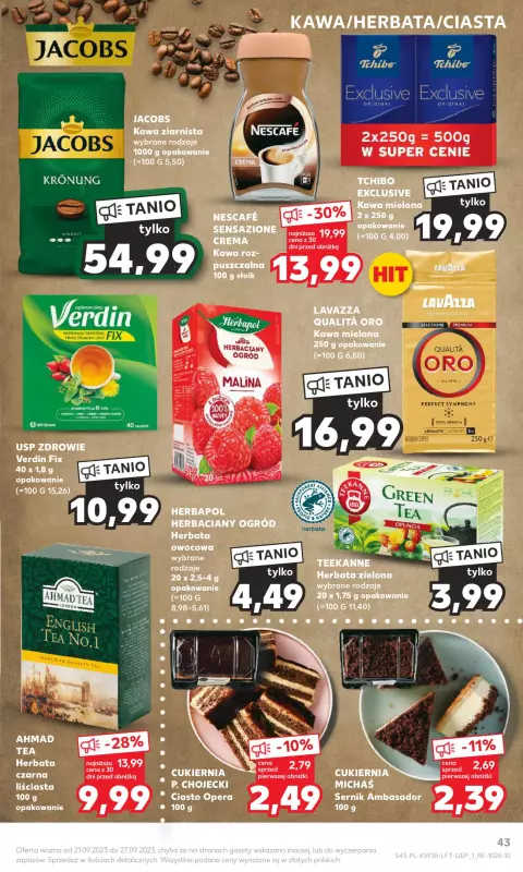 Kaufland - gazetka promocyjna Oferta Kaufland od czwartku 21.09 do środy 27.09 - strona 43