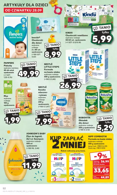 Kaufland - gazetka promocyjna Oferta Kaufland od czwartku 28.09 do środy 04.10 - strona 52