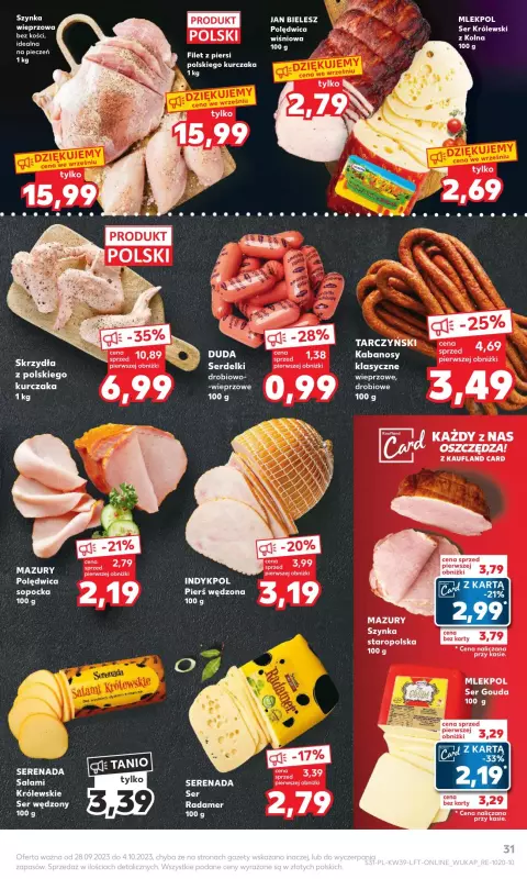 Kaufland - gazetka promocyjna Oferta Kaufland od czwartku 28.09 do środy 04.10 - strona 31