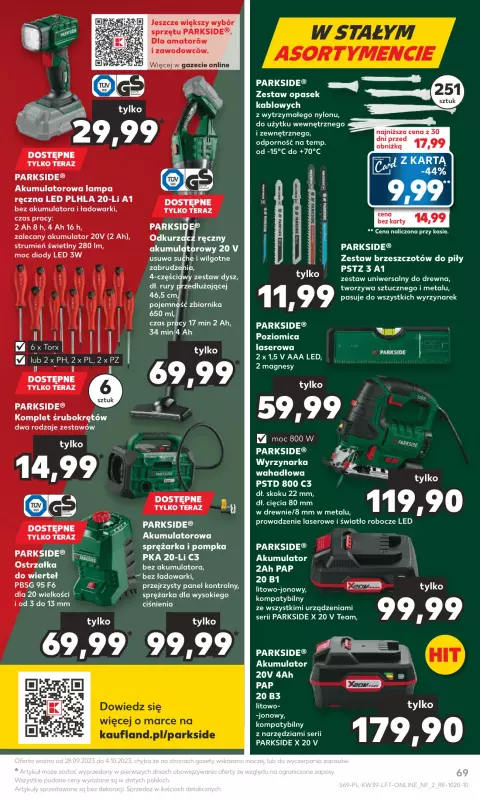 Kaufland - gazetka promocyjna Oferta Kaufland od czwartku 28.09 do środy 04.10 - strona 69