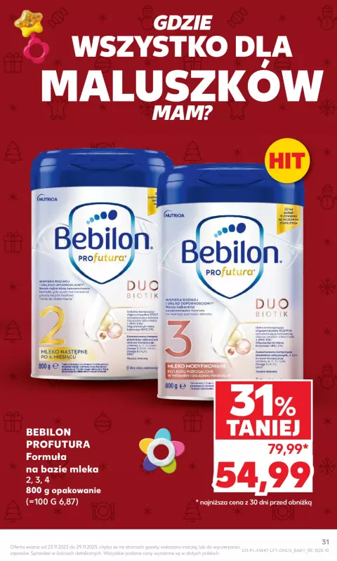 Kaufland - gazetka promocyjna Oferta Kaufland od czwartku 23.11 do środy 29.11 - strona 31