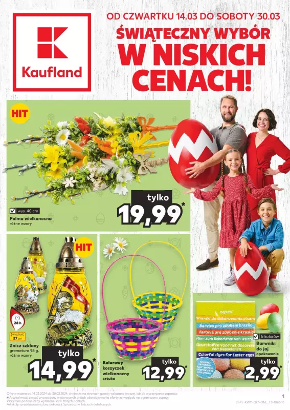 Kaufland - gazetka promocyjna Świąteczny wybór w niskich cenach od piątku 15.03 do soboty 30.03