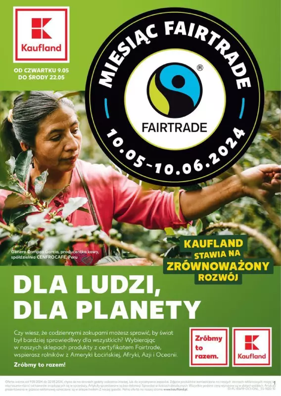 Kaufland - gazetka promocyjna Miesiąc Fairtrade od czwartku 09.05 do środy 22.05
